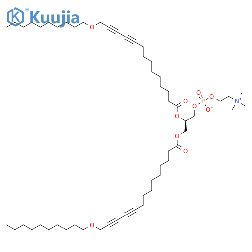 3,5,9,24-Tetraoxa-4-phosphatetratriaconta-19,21-diyn-1-aminium,7-[[14-(decyloxy)-1-oxo-10,12-tetradecadiynyl]oxy]-4-hydroxy-N,N,N-trimethyl-10-oxo-,inner salt, 4-oxide, (R)- (9CI) structure