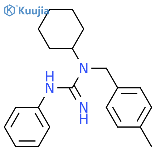 Guanidine, N-cyclohexyl-N-[(4-methylphenyl)methyl]-N'-phenyl- structure