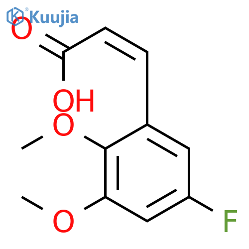 2-Propenoic acid, 3-(5-fluoro-2,3-dimethoxyphenyl)-, (Z)- structure