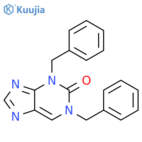 2H-Purin-2-one, 1,3-dihydro-1,3-bis(phenylmethyl)- structure