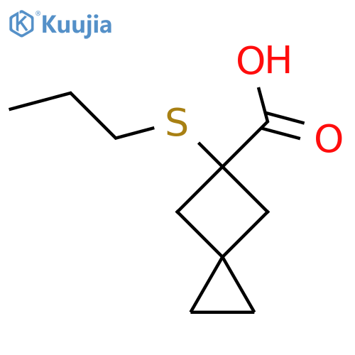 5-(propylsulfanyl)spiro2.3hexane-5-carboxylic acid structure