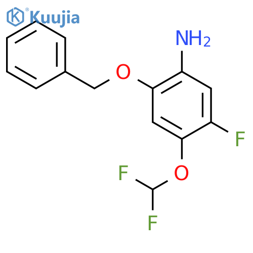 2-(benzyloxy)-4-(difluoromethoxy)-5-fluoroaniline structure