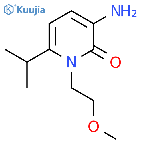 3-Amino-1-(2-methoxyethyl)-6-(propan-2-yl)-1,2-dihydropyridin-2-one structure