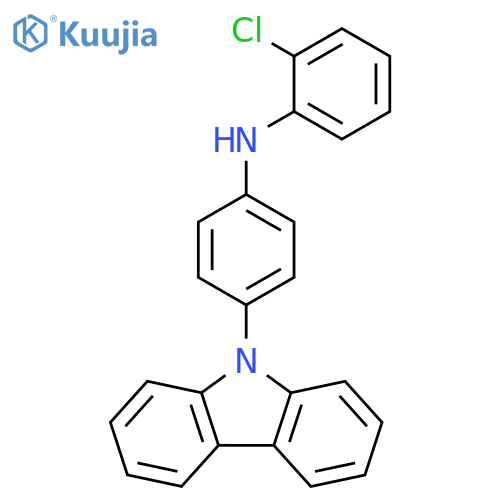 Benzenamine, N-[4-(9H-carbazol-9-yl)phenyl]-2-chloro- structure