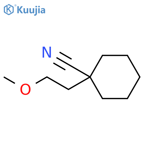 Cyclohexanecarbonitrile, 1-(2-methoxyethyl)- structure