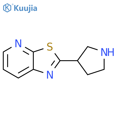 3-{1,3thiazolo5,4-bpyridin-2-yl}pyrrolidine structure