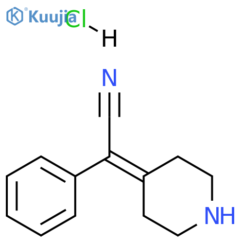 2-phenyl-2-(piperidin-4-ylidene)acetonitrile hydrochloride structure