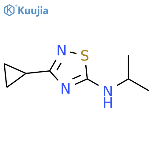 3-cyclopropyl-N-(propan-2-yl)-1,2,4-thiadiazol-5-amine structure