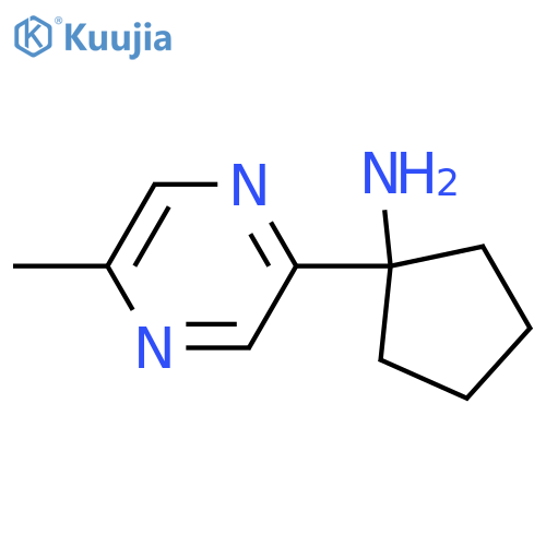 1-(5-methylpyrazin-2-yl)cyclopentan-1-amine structure