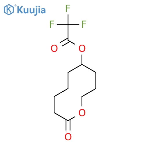 Acetic acid, trifluoro-, 10-oxo-5-oxecanyl ester structure