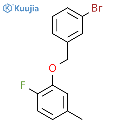 2-[(3-Bromophenyl)methoxy]-1-fluoro-4-methylbenzene structure