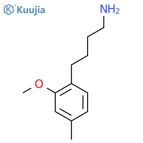 4-(2-methoxy-4-methylphenyl)butan-1-amine structure