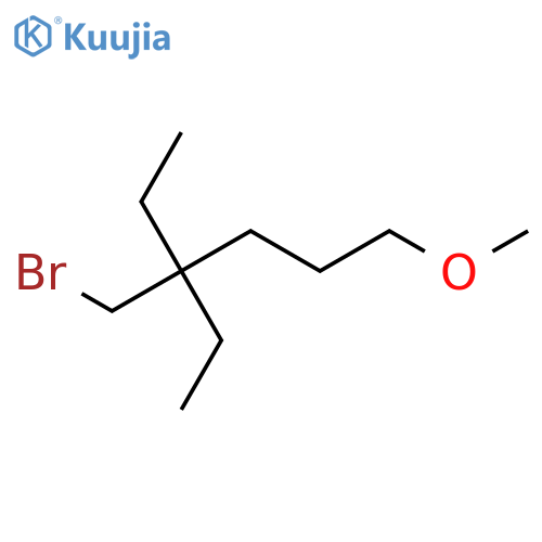 4-(Bromomethyl)-4-ethyl-1-methoxyhexane structure