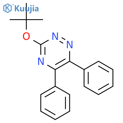 1,2,4-Triazine, 3-(1,1-dimethylethoxy)-5,6-diphenyl- structure