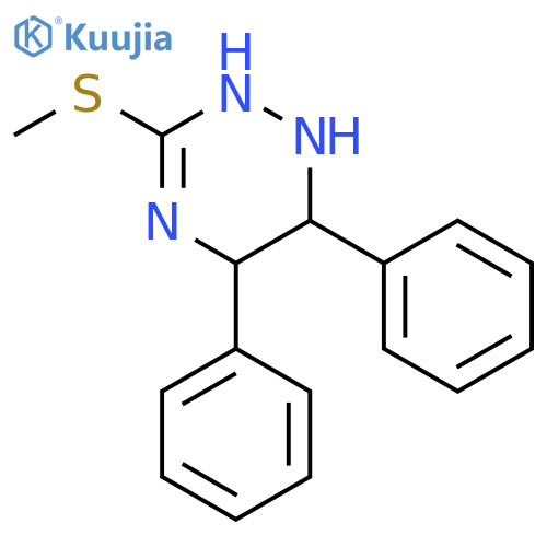 1,2,4-Triazine, 1,2,5,6-tetrahydro-3-(methylthio)-5,6-diphenyl- structure