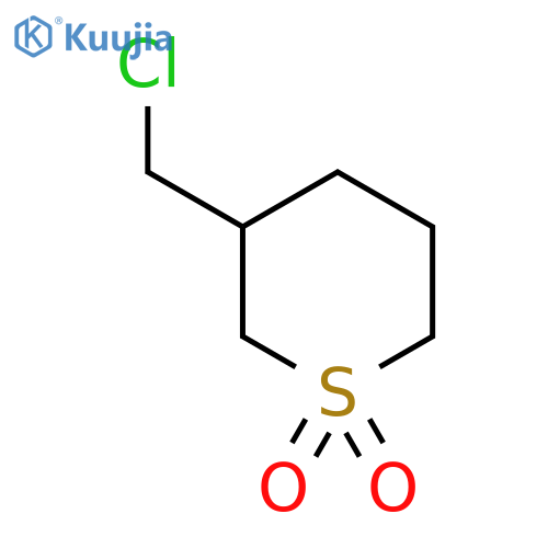 3-(chloromethyl)-1λ?-thiane-1,1-dione structure