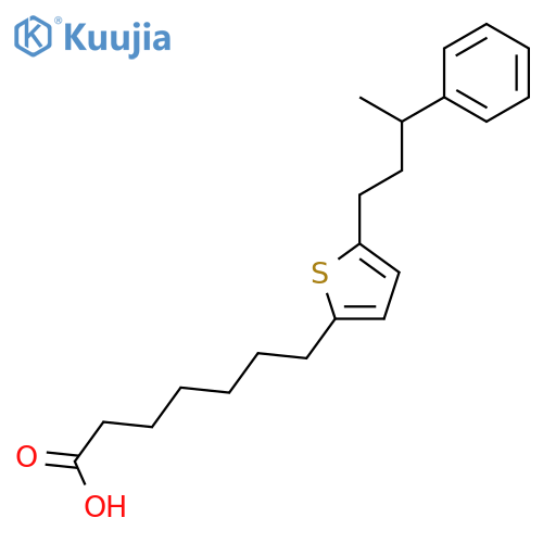 2-THIOPHENEHEPTANOIC ACID, 5-(3-PHENYLBUTYL)- structure