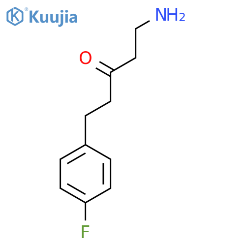 1-amino-5-(4-fluorophenyl)pentan-3-one structure
