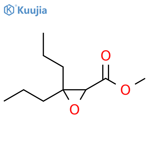 2-Oxiranecarboxylic acid, 3,3-dipropyl-, methyl ester structure