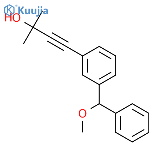 3-Butyn-2-ol, 4-[3-(methoxyphenylmethyl)phenyl]-2-methyl- structure