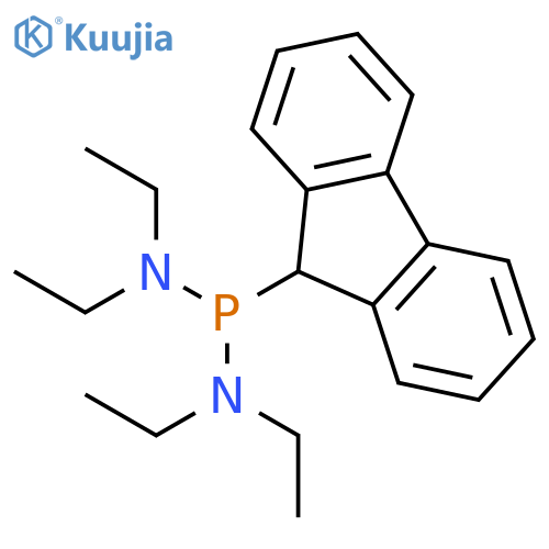 Phosphonous diamide, N,N,N',N'-tetraethyl-P-9H-fluoren-9-yl- structure