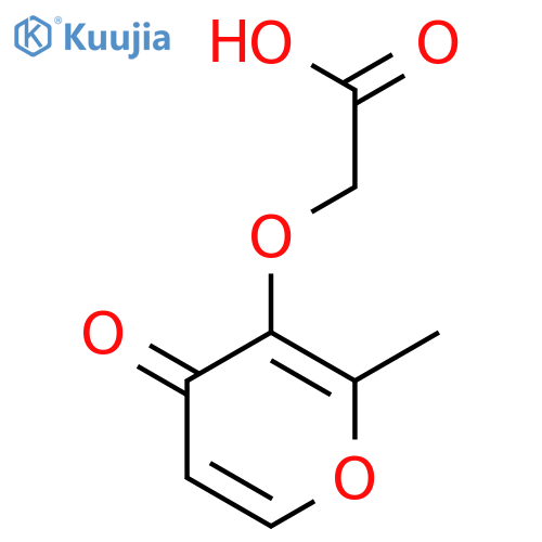 Acetic acid, [(2-methyl-4-oxo-4H-pyran-3-yl)oxy]- structure