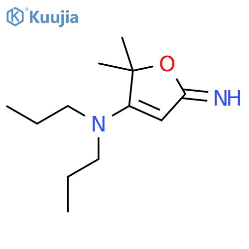 3-Furanamine, 2,5-dihydro-5-imino-2,2-dimethyl-N,N-dipropyl- structure