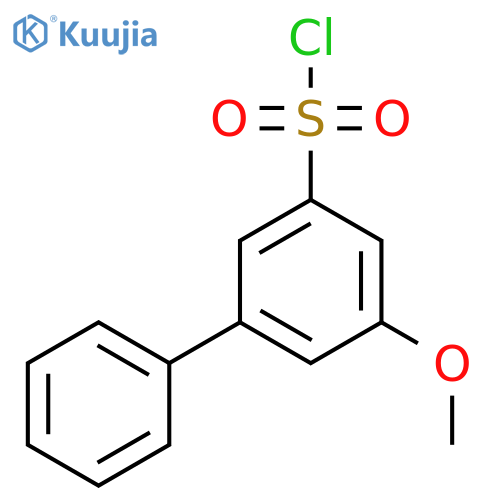 3-methoxy-5-phenylbenzene-1-sulfonyl chloride structure