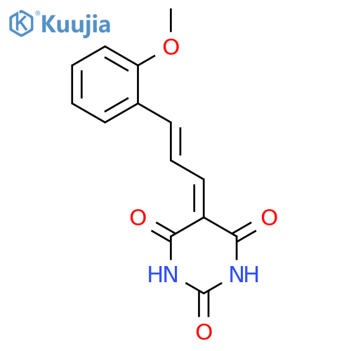 2,4,6(1H,3H,5H)-Pyrimidinetrione,5-[3-(2-methoxyphenyl)-2-propen-1-ylidene]- structure