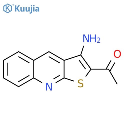 Ethanone, 1-(3-aminothieno[2,3-b]quinolin-2-yl)- structure