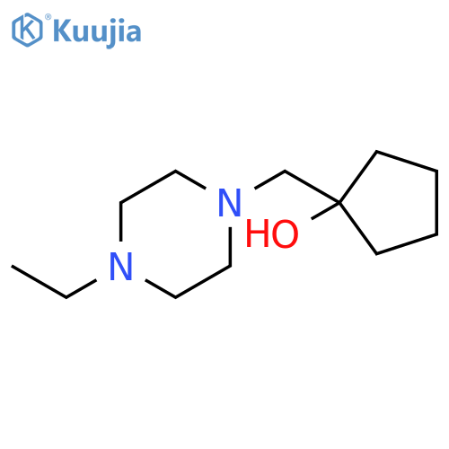 1-[(4-ethylpiperazin-1-yl)methyl]cyclopentan-1-ol structure