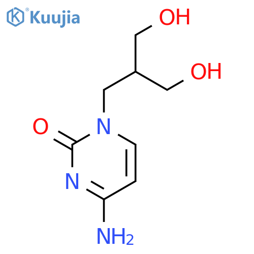 2(1H)-Pyrimidinone, 4-amino-1-[3-hydroxy-2-(hydroxymethyl)propyl]- structure