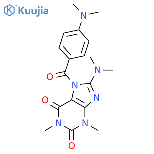 1H-Purine-2,6-dione,8-(dimethylamino)-7-[4-(dimethylamino)benzoyl]-3,7-dihydro-1,3-dimethyl- structure