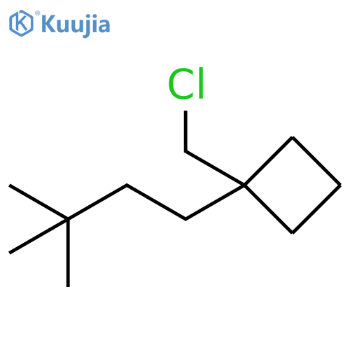 Cyclobutane, 1-(chloromethyl)-1-(3,3-dimethylbutyl)- structure
