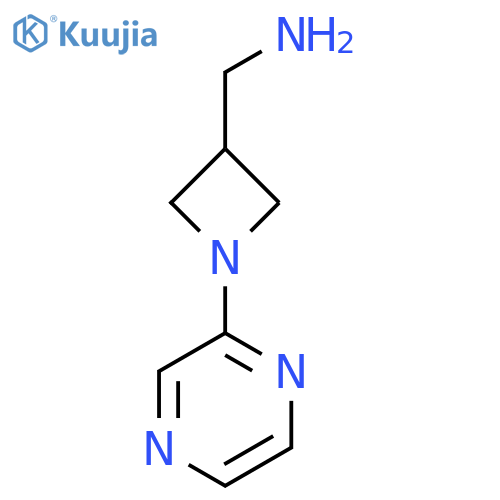 (1-(Pyrazin-2-yl)azetidin-3-yl)methanamine structure
