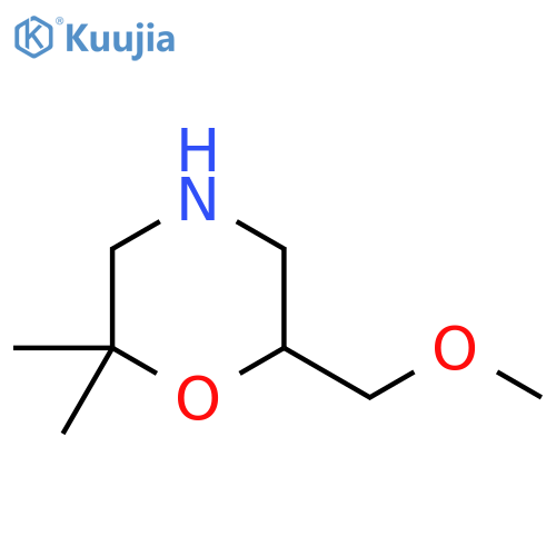 6-(methoxymethyl)-2,2-dimethylmorpholine structure