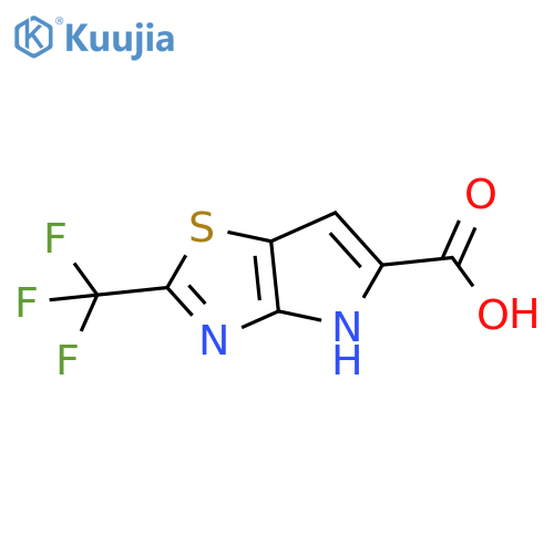 2-(Trifluoromethyl)-4H-pyrrolo[2,3-d][1,3]thiazole-5-carboxylic acid structure