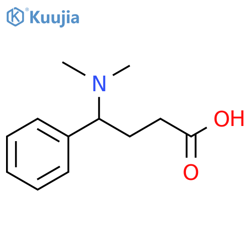 4-(dimethylamino)-4-phenylbutanoic acid structure
