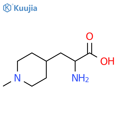 2-amino-3-(1-methylpiperidin-4-yl)propanoic acid structure