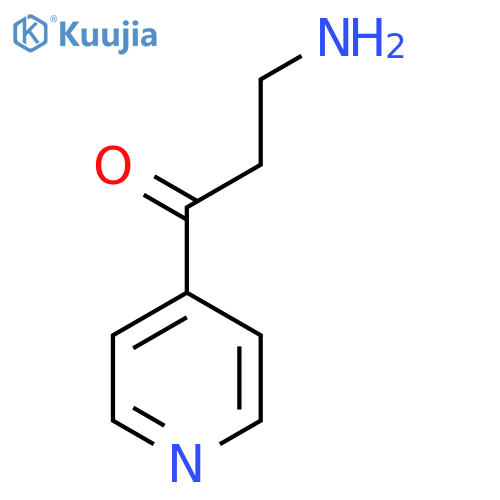 3-amino-1-(pyridin-4-yl)propan-1-one structure