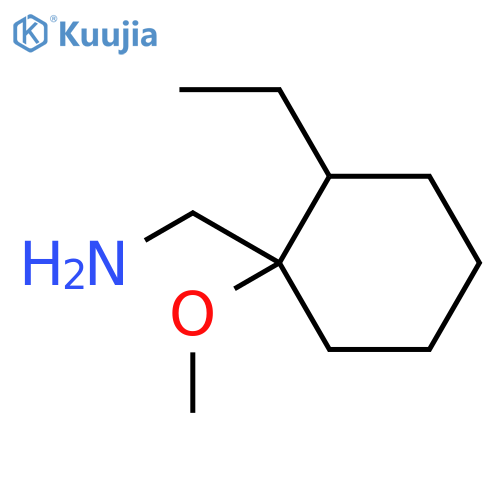 (2-ethyl-1-methoxycyclohexyl)methanamine structure