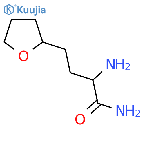 2-amino-4-(oxolan-2-yl)butanamide structure