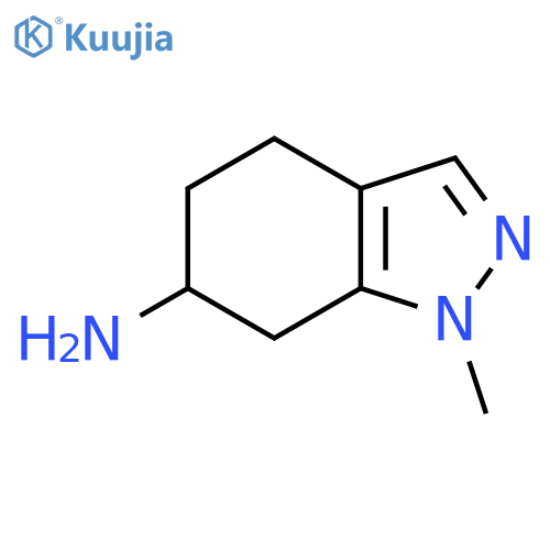 1-methyl-4,5,6,7-tetrahydro-1H-indazol-6-amine structure