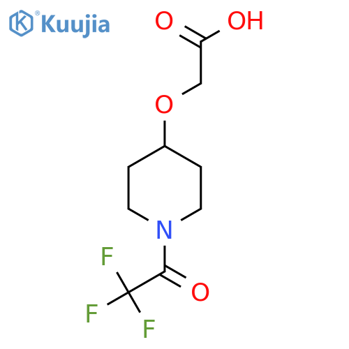 2-{[1-(Trifluoroacetyl)piperidin-4-yl]oxy}acetic acid structure