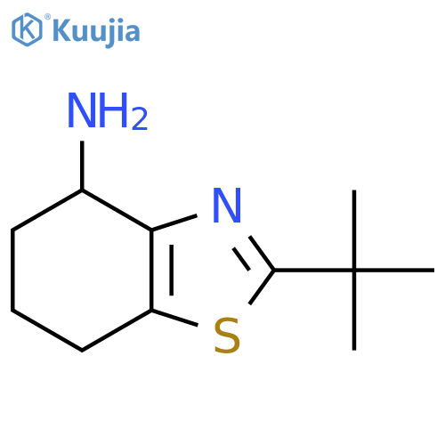 2-tert-Butyl-4,5,6,7-tetrahydro-1,3-benzothiazol-4-amine structure