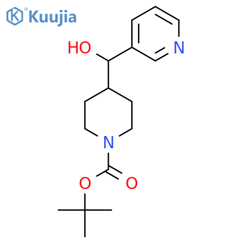 Tert-butyl 4-(hydroxy(pyridin-3-yl)methyl)piperidine-1-carboxylate structure