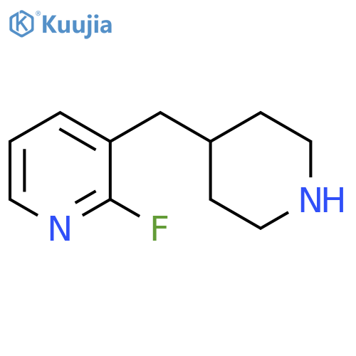2-fluoro-3-(piperidin-4-yl)methylpyridine structure
