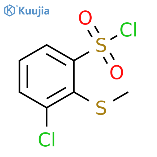 3-CHLORO-2-(METHYLSULFANYL)BENZENE-1-SULFONYL CHLORIDE structure