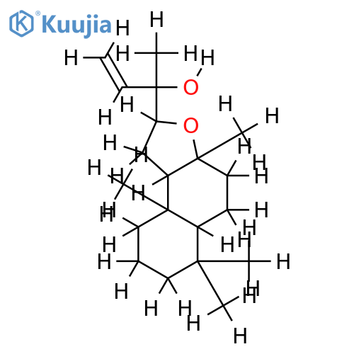 13-Hydroxy-8alpha,12beta-epoxylabd-14-ene structure