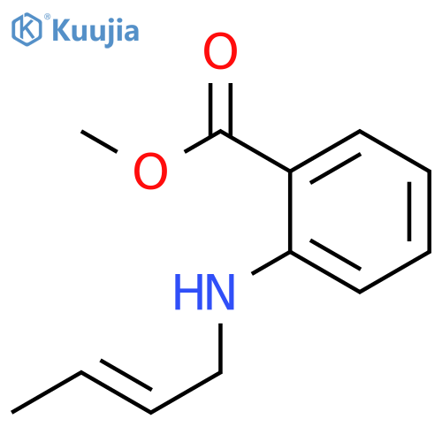 Benzoic acid,2-[(2E)-2-buten-1-ylamino]-, methyl ester structure
